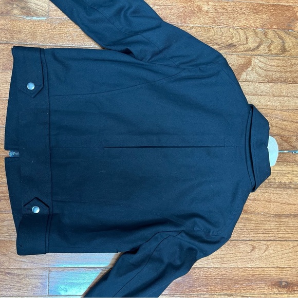 Black Cropped Utility jacket with front pockets women’s xs - Picture 6 of 12